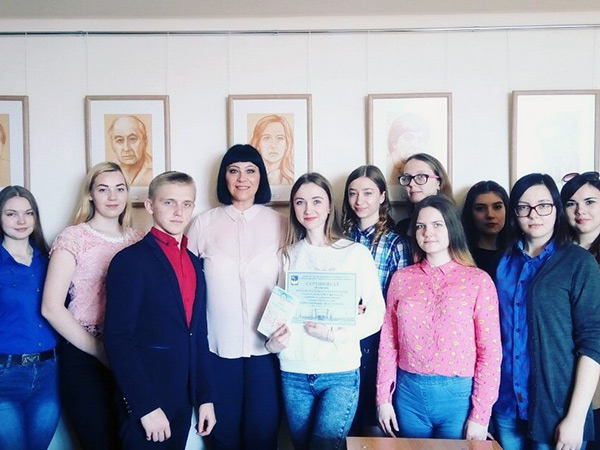 В марте победителем в номинации «Читатель месяца» конкурса «Читатель года» стала Яна Ковальчук, студентка факультета славянских и германских языков