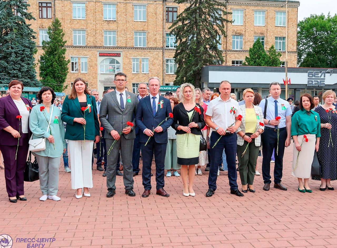 Участие работников в торжественных мероприятиях, посвящённых Дню Независимости Республики Беларусь!

